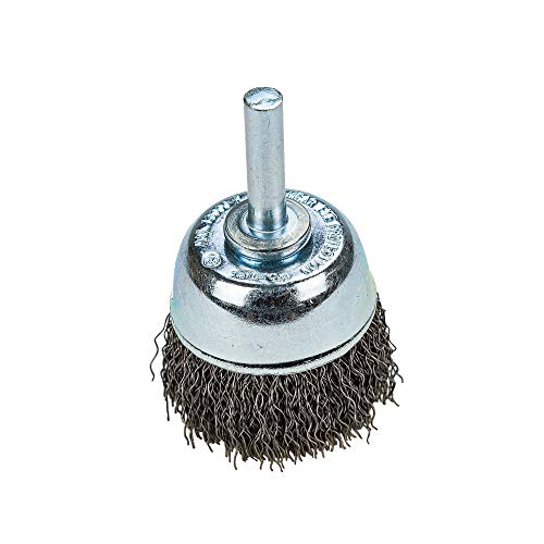 Image of Forney 60004 Cup Brush, Coarse Crimped Wire with 1 /4-Inch Shank, 1-1 /2-Inch