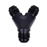 Rac Performance Y Block Fitting, 10AN to 8AN to 8AN Male Y Block Fuel Pump Fitting, Y Block Splitter...