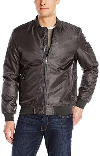 Brave Soul Men's Oslo M1 Flight Satin Bomber Jacket