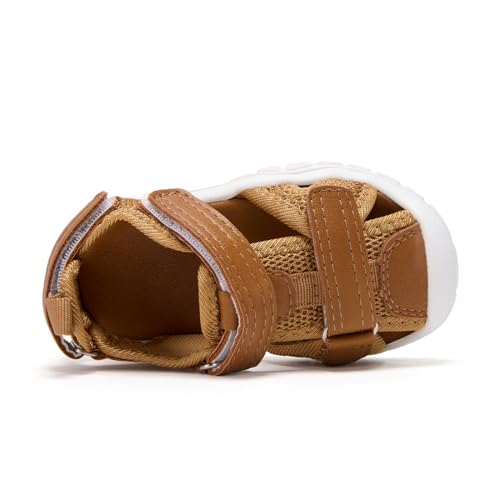 Image of BMCiTYBM Baby Boy Girl Closed Toe Summer Toddler Sandals Lightweight Shoes Infant Non-Slip First Walking Sneakers 6 9 12 18 24 Months 2-3 Years