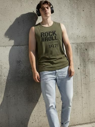Image of Rigo Stylish Cotton Printed Vest for Men | Round Neck,Regular Fit, Sleeveless T-Shirt Vest for Men | Casual Innerwear Sando for Men & Boys - Perfect for Workouts Gym, Vacations, and Beaches