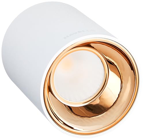 Image of Havells Crysta Deco Surf Cob 12W 3K Gold W,Led-Spotlights,Energy Efficient,Long Life of 25000 Burning Hours,Beam Angle of 36,Metal Body Cob with Integrated Driver,Warm White (3000K)