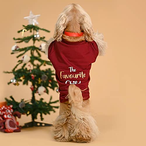 Image of Heads Up For Tails fleece Printed Dog Sweatshirt - Maroon - XS, 1 count