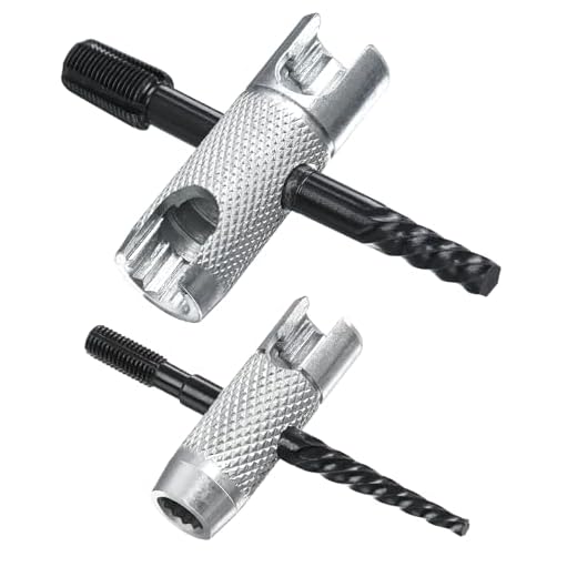 NOVINO Grease Zerk Fitting Tools Fits 1/4"-28 SAE,1/8"-NPT, M10x1 M8x1 and Grease Zerk Fittings with hex Size 3/8" 5/16" 7/16",Multi-Tool for Remove Install Rethread Damaged Broken Zerk Grease Fitting