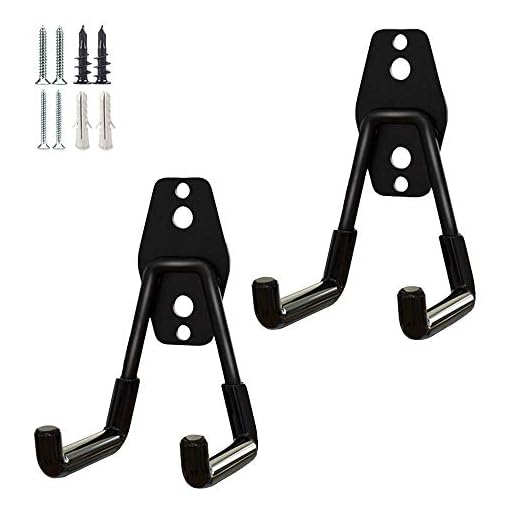 5 Lawn Mower Storage Ideas to Keep Your Garage Organized 4 2 Pack Garage Storage Utility Hooks,Garage Garden Tool Organizer,Steel Wall Mount Hooks, Garden Small U Hooks (Black)