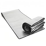 QWORK® Alu Isomatte Schaummatten 100 x 200cm, 3mm Verdicktes und Bequemes Isoliermatte für Camping und Outdoor