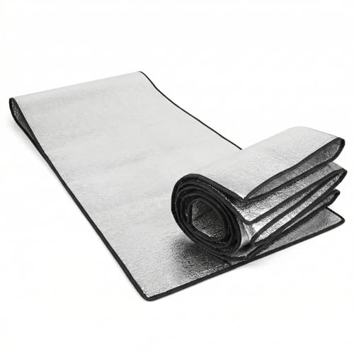 QWORK® Alu Isomatte Schaummatten 100 x 200cm, 3mm Verdicktes und...