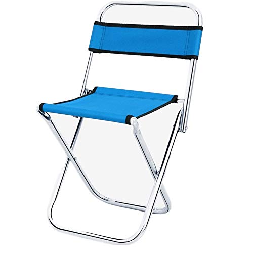 HOUMEL Folding Camping Stool Chairs Lightweight Teslin Material Mini blue Chair Portable Outdoor Stools For Fishing Hiking Camping Picnic Travel