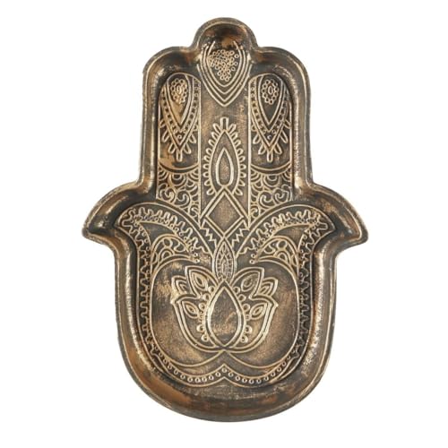 AltoBuy Vide-Poche Main de fatma Finition argentée en céramique