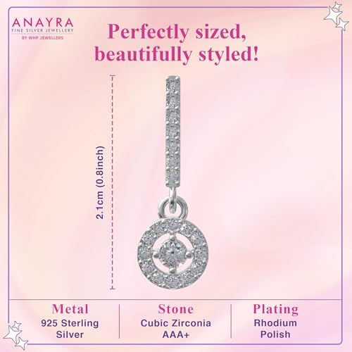 Image of 925 Sterling Silver Long Earrings for Women | Elegant Drop Dangler Earrings | Hypoallergenic Rhodium Plated Anti-Tarnish Lightweight Silver Jewellery | Daily Wear | Gift for Wife, Girlfriend, Mother, Sister | Birthday, Anniversary, Rakhi