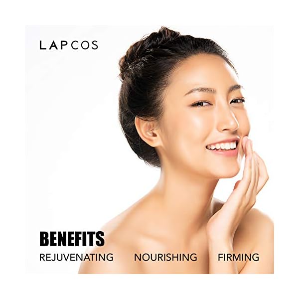 LAPCOS Collagen Sheet Mask, Firming Daily Face Mask with Collagen Peptides for Anti-Aging, Helps to Minimize Wrinkles, Restores Skin Elasticity & Firmness, Korean Beauty Favorite, 5-Pack