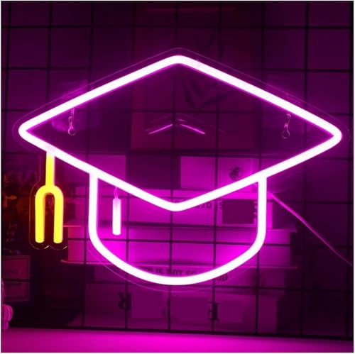 Lampe néon LED Bachelor Cap en acrylique, le cadeau idéal de remise de diplôme