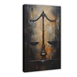 Lienzo decorativo para oficina de abogado, póster de pared, pinturas para sala de estar, dormitorio, decoración de 50 x 75 cm