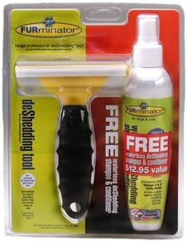 FURminator DeShedding Tool (LARGE) with FREE Shampoo