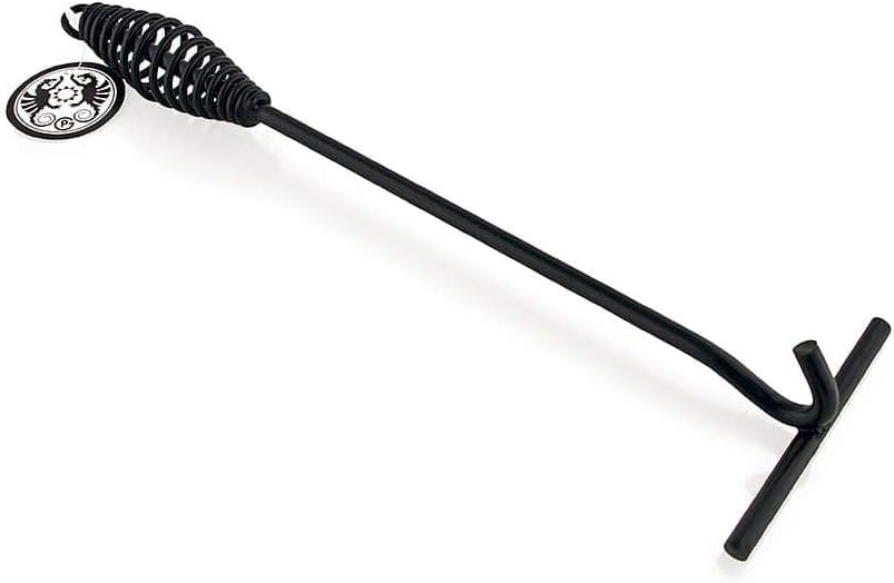 Universal Steel Lid Lifter for Dutch Ovens, Outdoor Camp Cooking Utensil for Handling Hot Campfire Cookware Lids, 13.8" Long