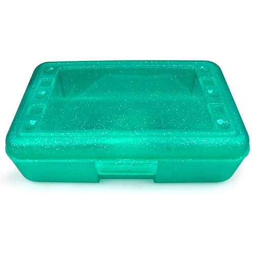 Image of Craft County Solid Color Pencil Box - Store All Your Art Supplies in 1 Convenient Location - 12 Vibrant Colors to Choose From