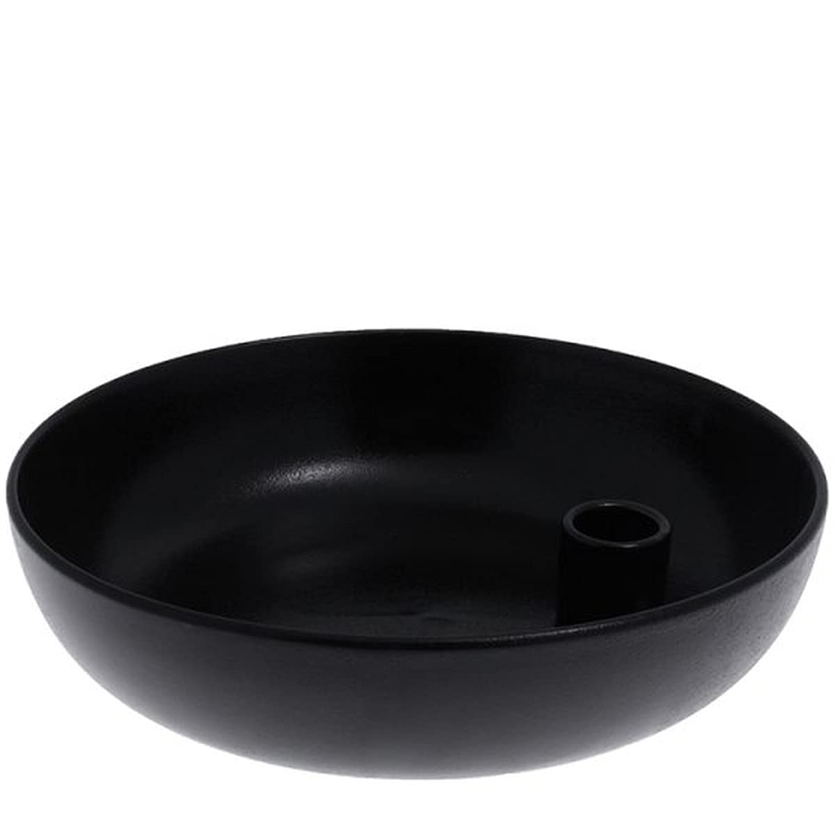 Storefactory Lidatorp XL Kerzenhalter, schwarz, Keramik, HxB 26 x 7 cm, handgefertigt