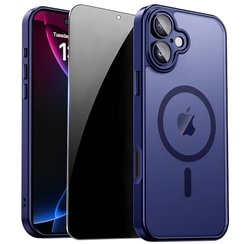 Image of for iPhone 17 Case with Privacy Screen Protector, Blue