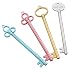 Produktbild Cosanter 4er Pack Gelschreiber Set Retro Key Muster Kawaii Schulsachen Büro Schreibwaren Stifte Schulbedarf