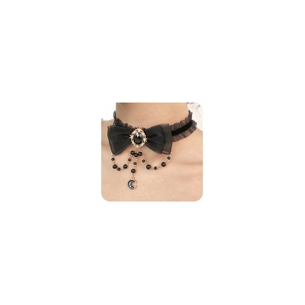 Jumwrit Rhinestone Choker Necklace - Black Square Rhinestones, 29.5cm With Extender, Sparkly Party Necklace - View #8