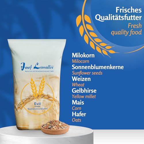 Leimüller Vogelfutter Wildvögel Ganzjährig 10kg (Classic) - Österreichisches Wildvogelfutter Ganzjahresfutter - Hochwertiges Streufutter Staubfrei & ohne Zusatzstoffe