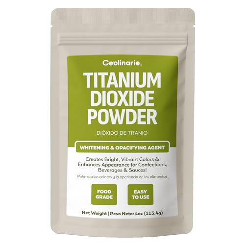Coolinario Titanium Dioxide Powder (4 OZ) Food Grade