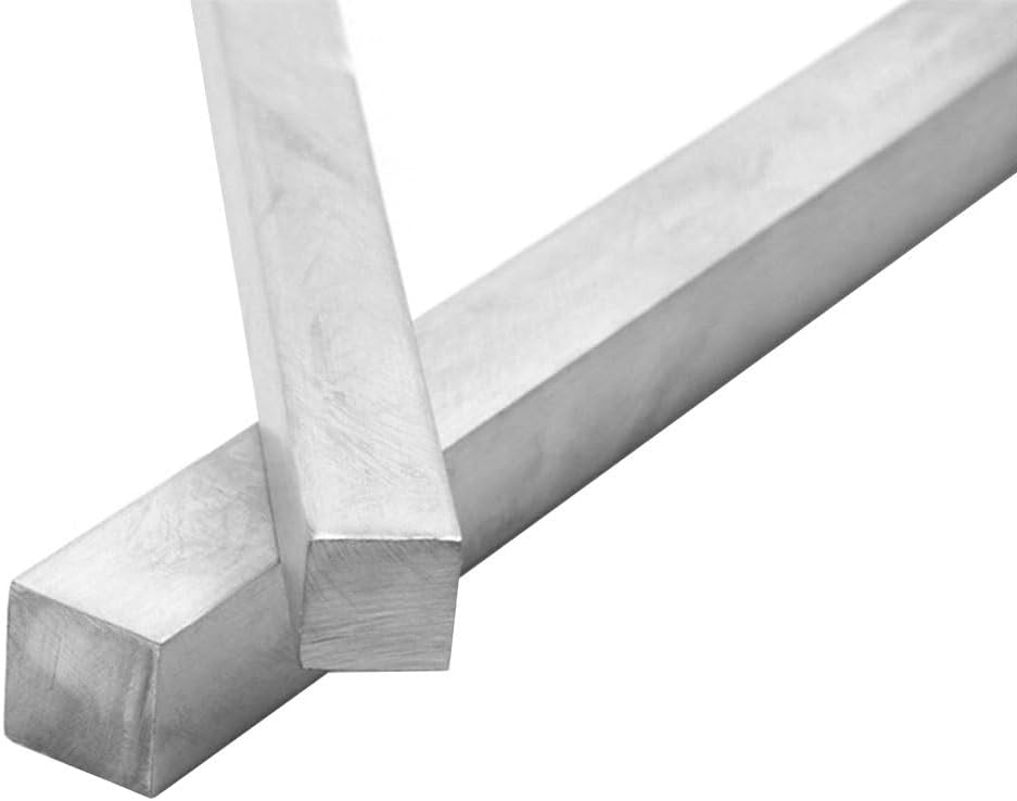 304 Stainless Steel Square Bar, 30×30mm-50×50mm Length 100mm 200mm 300mm 500mm Flat, 1pcs(Length 500mm 1pc,35x35mm)