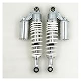 Questa ammortizzazione universale per motocicletta aumenta l'unità ammortizzatore del telaio da 3 cm e può svolgere efficacemente la funzione di assorbimento degli urti, aumento della velocità e scorrevolezza. Il brillante effetto di espansione in altezza come protezione ammortizzante rende il veicolo facile da tenere sulla ripida collina. Ti offre un giro in moto comodo e rilassato senza piegare troppo il corpo.