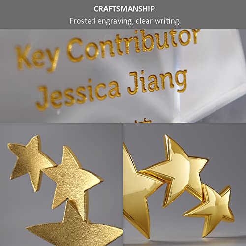 Troféu personalizado, troféu de prêmio personalizado de base de cristal, prêmio/troféu personalizado