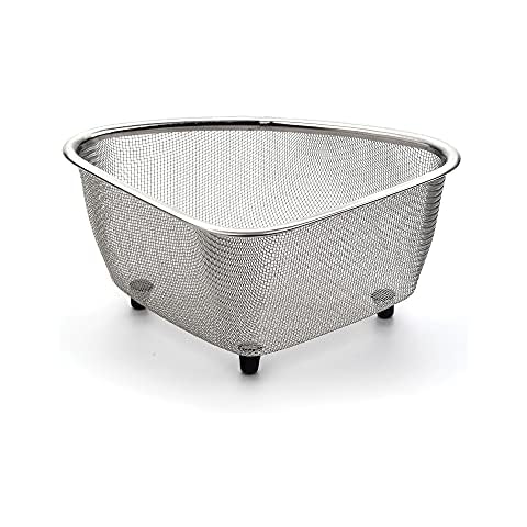 RSVP International 8083 Dishwasher Safe in- Sink Strainer, 18/8, Stainless Steel Mesh Cover