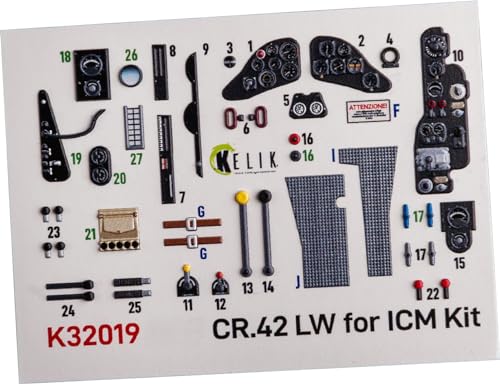 Autocollant 3D CR.42 LW Reskit K32019 pour l'habitacle du kit ICM à l'échelle 1/32