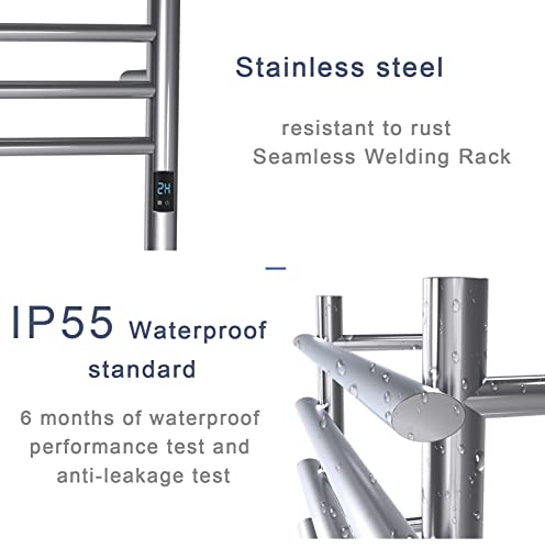 Bbee.tech Heated Towel Rack, Towel Warmer With Timer, Wall Mounted Hot Towel Warmer For Bathroom, Hardwired Or Plug-In Models #TOP4