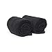 Salon Towels, Super Soft, Maximum Absorbency - For Hair Drying, 100% Microfiber Towels for Face, Hands, Body or Gym - 16” x 27” Pack of 2, Black - HairDay Care