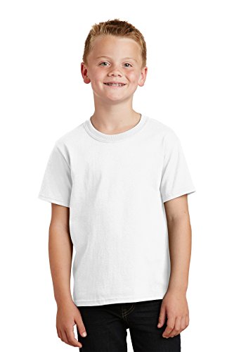 Port & Company - Youth Core Cotton Tee S White