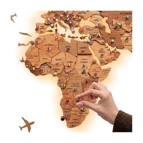 Enjoy The Wood LED 3.0 World Map