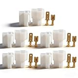 T type 2 Pin DC Power Connector Plug, Car Radio Cable Connectors Power Plug Fit for