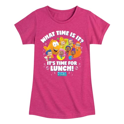 HYBRID APPAREL - Bubble Guppies - Time for Lunch - Toddler and Youth Girls Short Sleeve Graphic T-Shirt