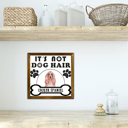 Décoration murale Cocker Spaniel tableau suspendu en bois pour maison