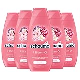 Schwarzkopf Schauma Reparatur-Shampoo 7 Blüten-Öl (400 ml), Haarshampoo glättet und repariert jede Haarsträhne, Repair Shampoo für trockenes & erschöpftes Haar