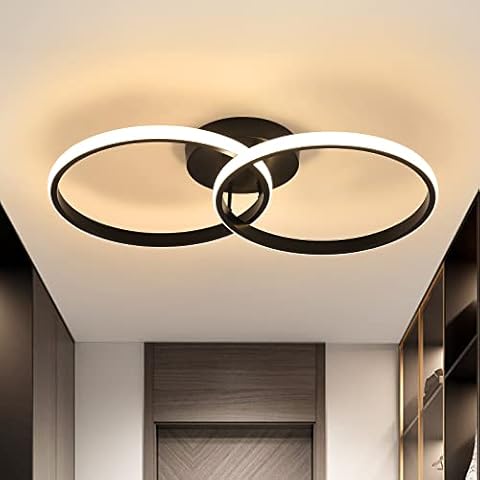 Lámpara de techo Kiwaezs Anillo Gemelo LED Cover