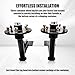 RoloTippi 2-Pack Shipping Container Wheels Kit 6-Lug Bolt On Wheels Shipping Container Hub and Spindle Kit 8000LB Fully Assembled for Up to 40' Shipping Container Heavy-Duty Shipping Container, Black