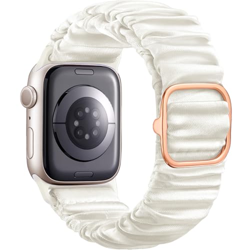 Omnillert �X���[�Y�X�g���b�`�o���h Apple Watch�o���h ���f�B�[�X �K�[���Y 38mm 40mm 41mm 42mm 44mm 45mm 46mm�ɑΉ� �\�t�g�T�e�����[�v �S���X�g���b�v�o���h iWatch SE Apple Watc