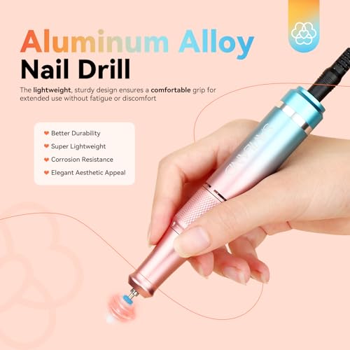 Saviland SA0696_04-US Electric Nail Drill Professional: 40000Rpm Upgrad Nail Drill Kit 2024 Beautiful Gradient Sunset Color Scheme Nail Drill Machine Portable Nail File & Buffers Salon Use Manicure Pedicure thumb #4