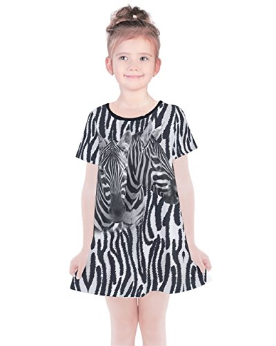 PattyCandy Girls Fun Zoo Animals Sleeveless Dress & Cotton Short Sleeve Dress for 2-13 Years