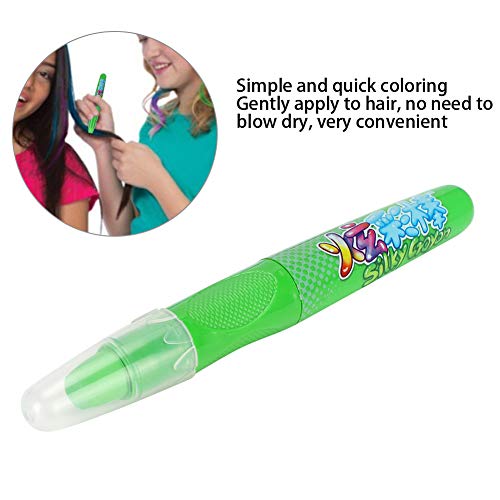Giz de cera de tingimento de cabelo, caneta portátil para tingimento de cabelo, fácil de carregar, d