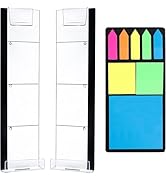 2PCS Multifunction Clear Computer Monitor Memo Boards (Left & Right) Acrylic Screen Message Side ...