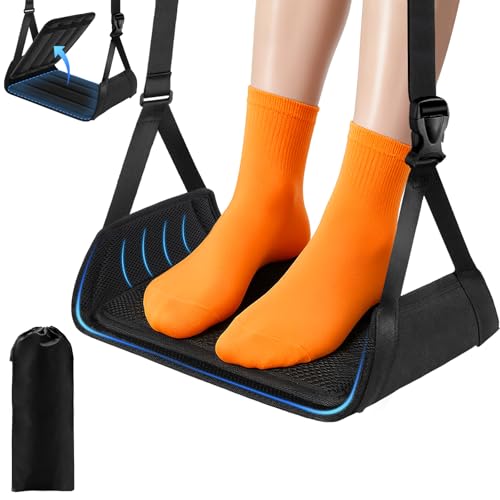 ExploreBliss Airplane Foot Rest with Thick Board