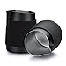 Normcore Handleless Milk Frothing Jug, Milk Pitcher 15.2 oz, Milk Frother Steamer Cup Stainless Steel Espresso Cup, Sharp Spout, Black, 450 ml
