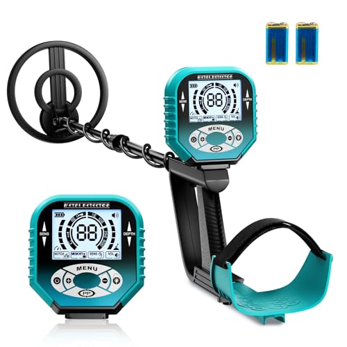 Haedswer Detector de Metales Profesional con Pantalla LCD, 3 Modos, Longitud Ajustable 106-121 cm, Bobina Impermeable IP68 para Adultos y Niños