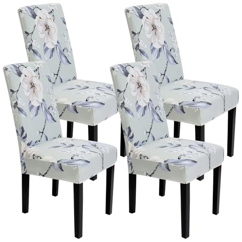 SOMYTING Set di 4 coprisedia impermeabili per sala da pranzo, coprisedia elasticizzati con elastico rimovibile, per hotel, cucina, matrimoni